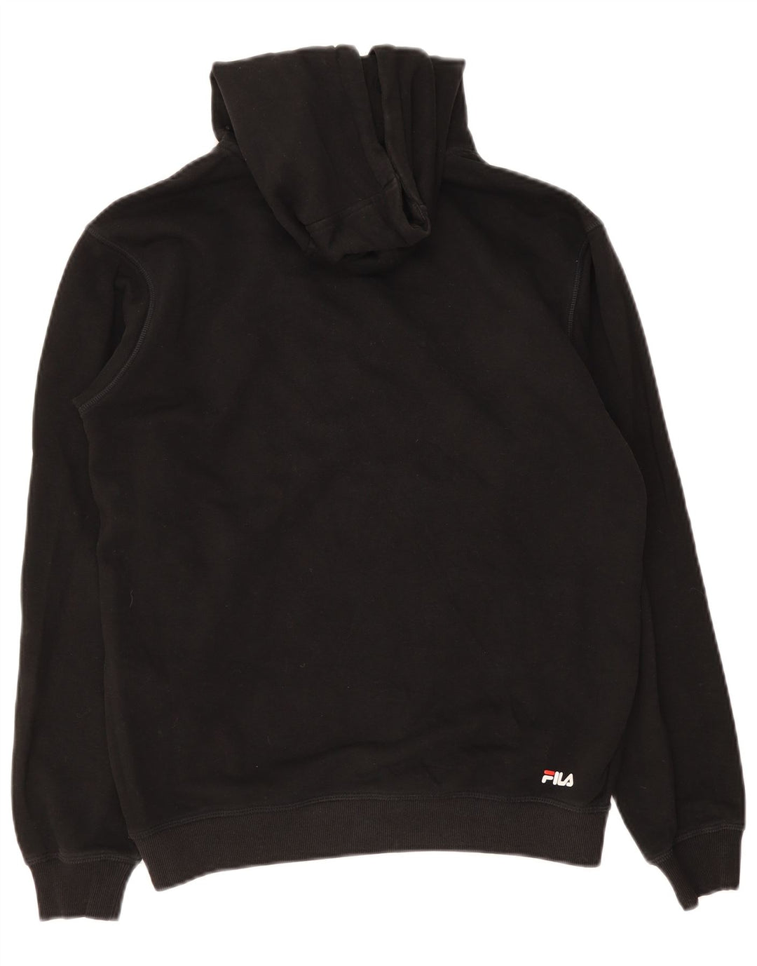 Fila Herren-Kapuzenpullover mit Grafik, Größe S, schwarze Baumwolle
