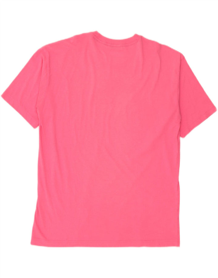 CHAMPION Herren-T-Shirt mit Grafik, Mittelrosa, Baumwolle