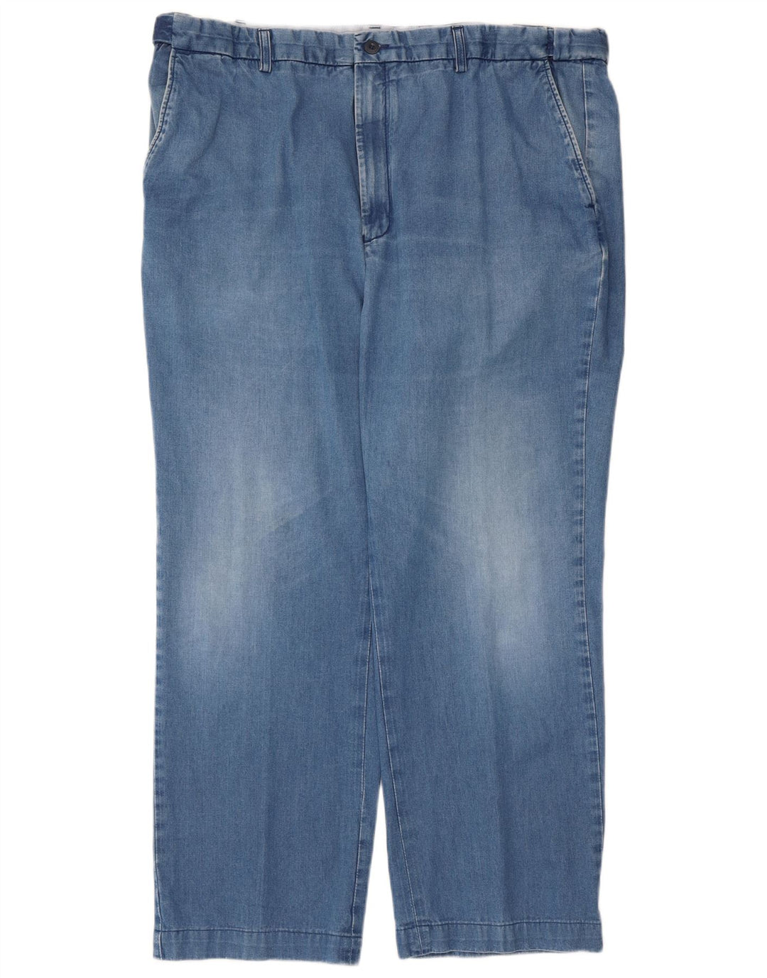 Marks & Spencer Herren Blue Harbor Straight Jeans W42 L28 Blaue Baumwolle