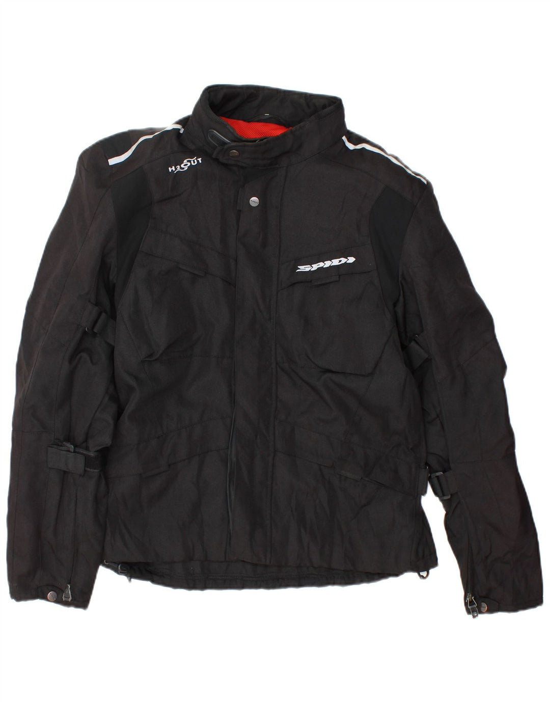 Spidi Herren Graphic Moto Racer Jacke UK 40 Large Schwarz