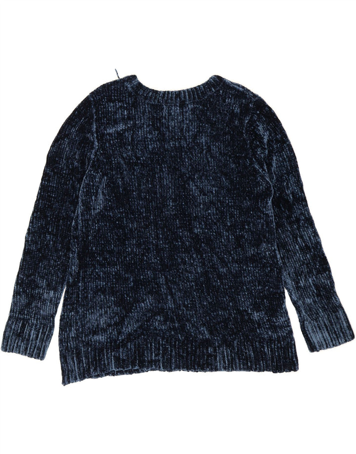 ORVIS Womens Boat Neck Jumper Sweater UK 18 XL Navy Blue Polyester Vintage Orvis and Second-Hand Orvis from Messina Hembry 