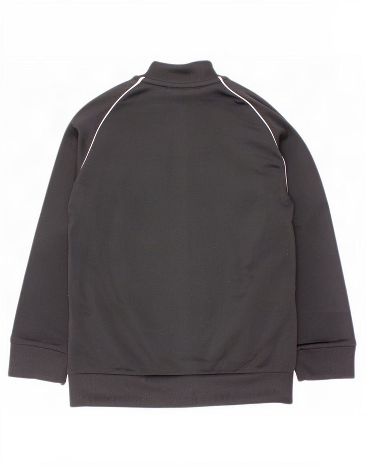 Adidas Jungen-Trainingsanzug-Top-Jacke, 4–5 Jahre, schwarzes Polyester