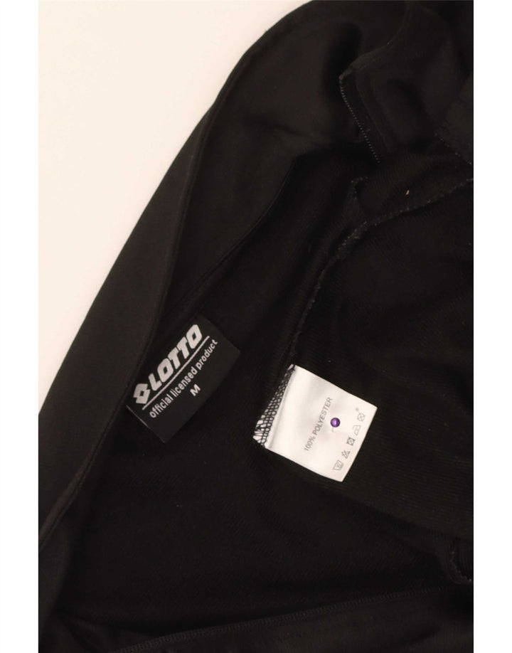 Lotto Herren-Trainingsanzug-Top-Jacke, Mittelschwarzes Polyester