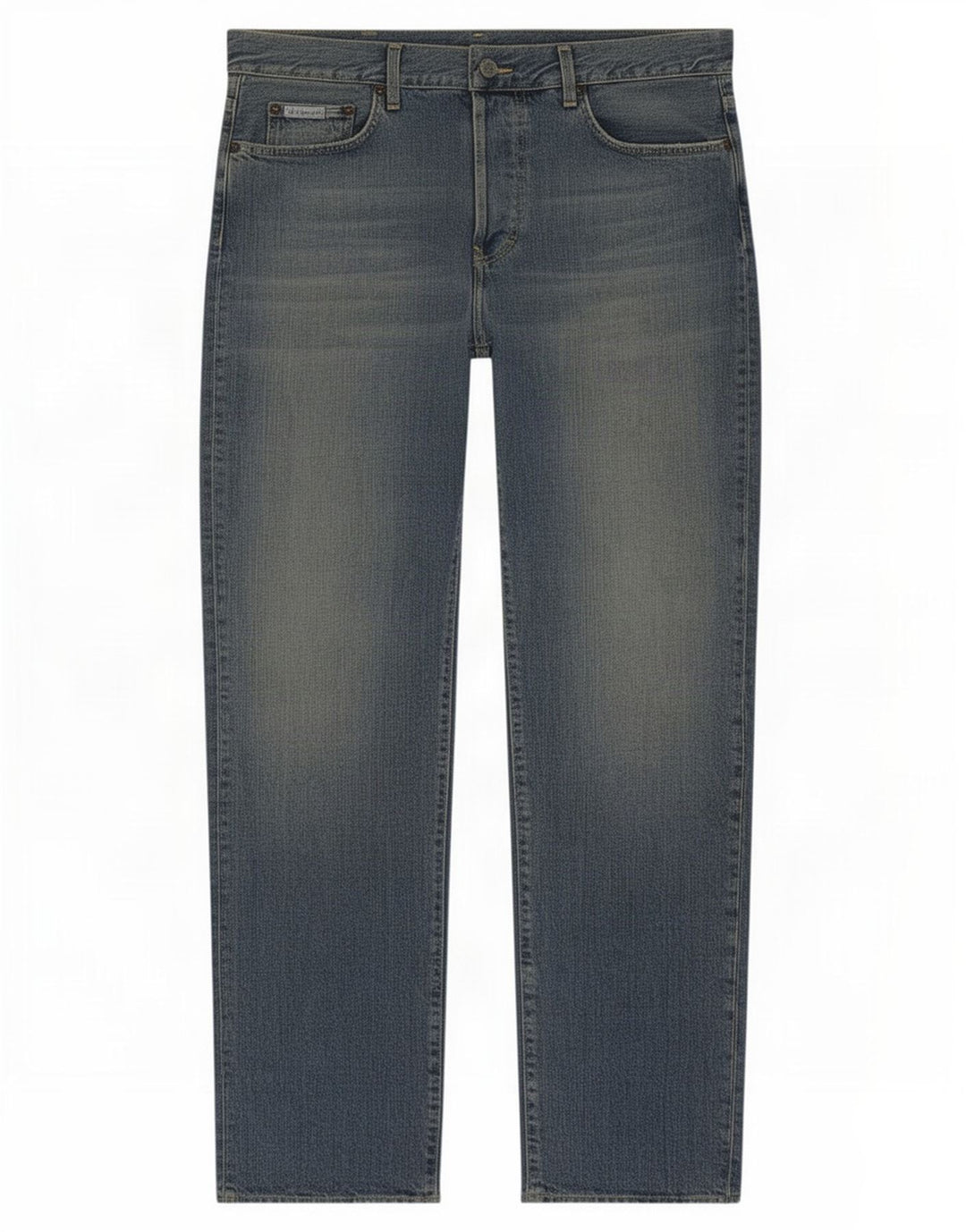 Calvin Klein Herren Straight Jeans W32 L33 Blau