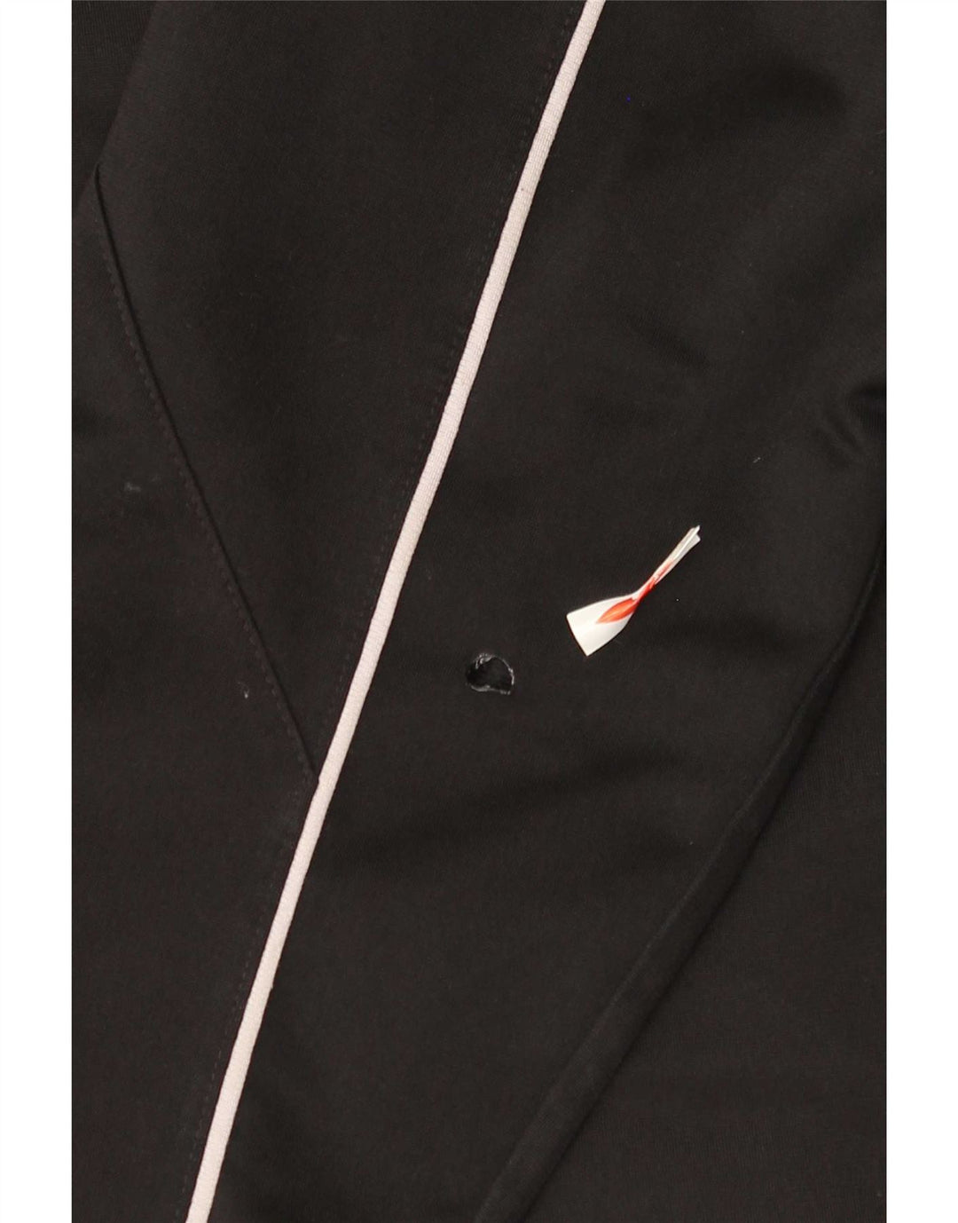 Adidas Herren-Trainingsanzugoberteil, UK-Größe 42/44, großes schwarzes Colourblock-Polyester