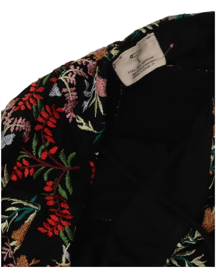 PINS AND NEEDLES Damen-Unterkleid, Größe S, Schwarz, geblümt