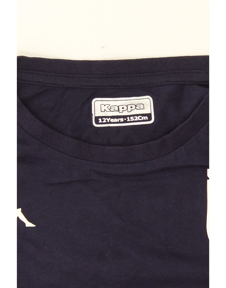 Kappa Grafik-T-Shirt für Jungen, Marineblau, 11–12 Jahre
