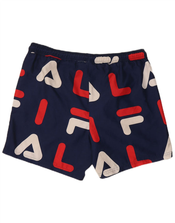Fila Herren Grafik Badeshorts XL Marineblau Polyester