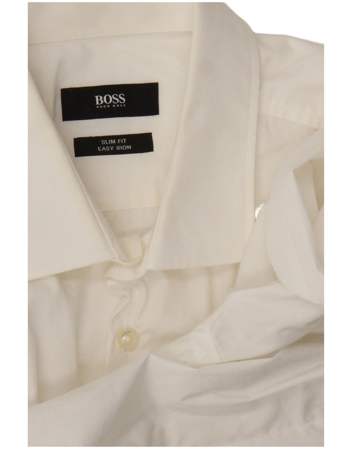 Hugo Boss Herren Slim Fit Hemd Mittelweiß