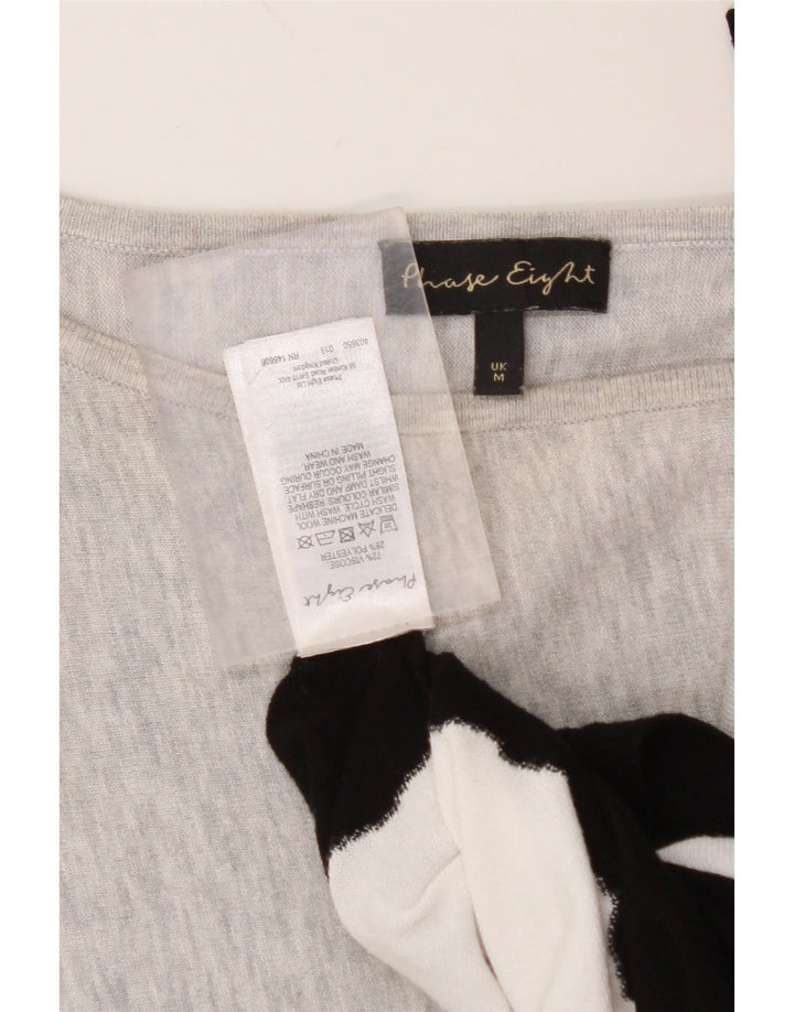 PHASE EIGHT Damen Übergroßer Pullover mit U-Boot-Ausschnitt, UK 14, Mittelgrau