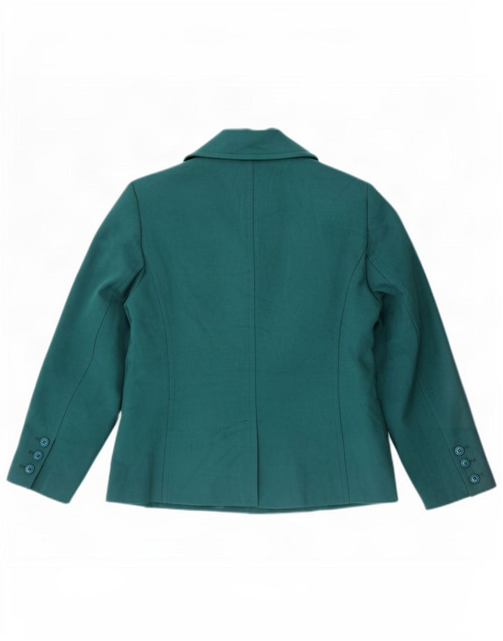 Marks & Spencer Damen Pea Coat UK 16 Large Grün Polyester