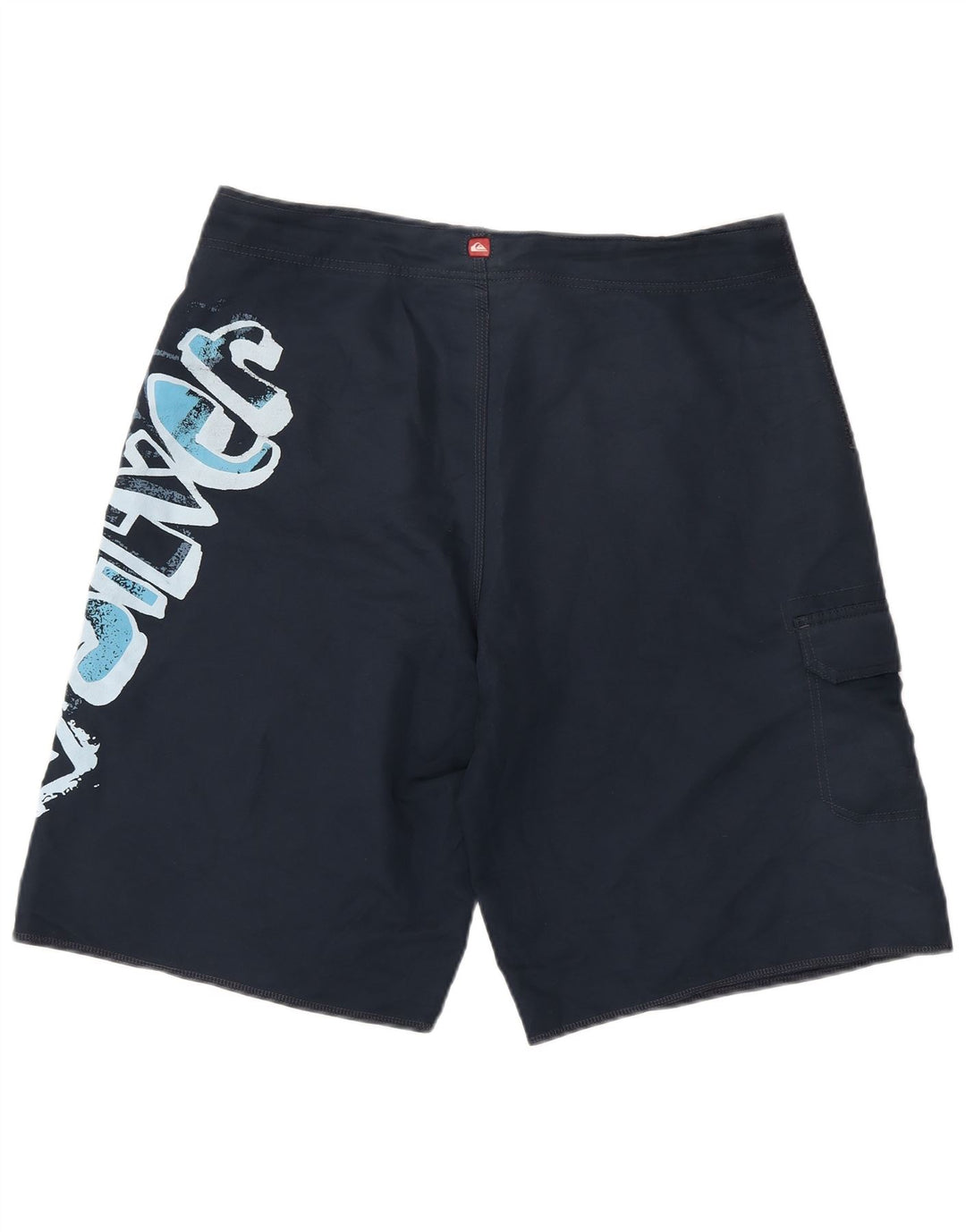 Quiksilver Herren-Badeshorts mit Grafik, groß, marineblaues Polyester