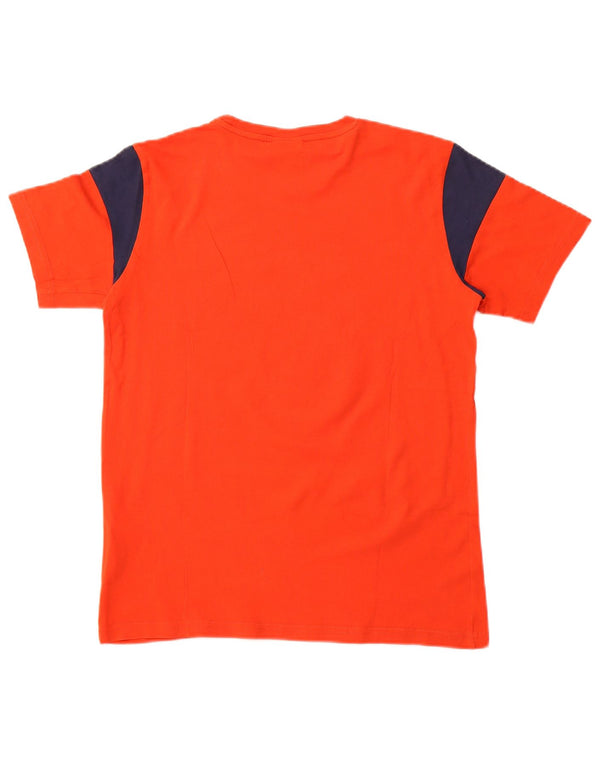 CHAMPION Grafik-T-Shirt für Jungen, 13–14 Jahre, XL, Orange, Colourblock-Baumwolle