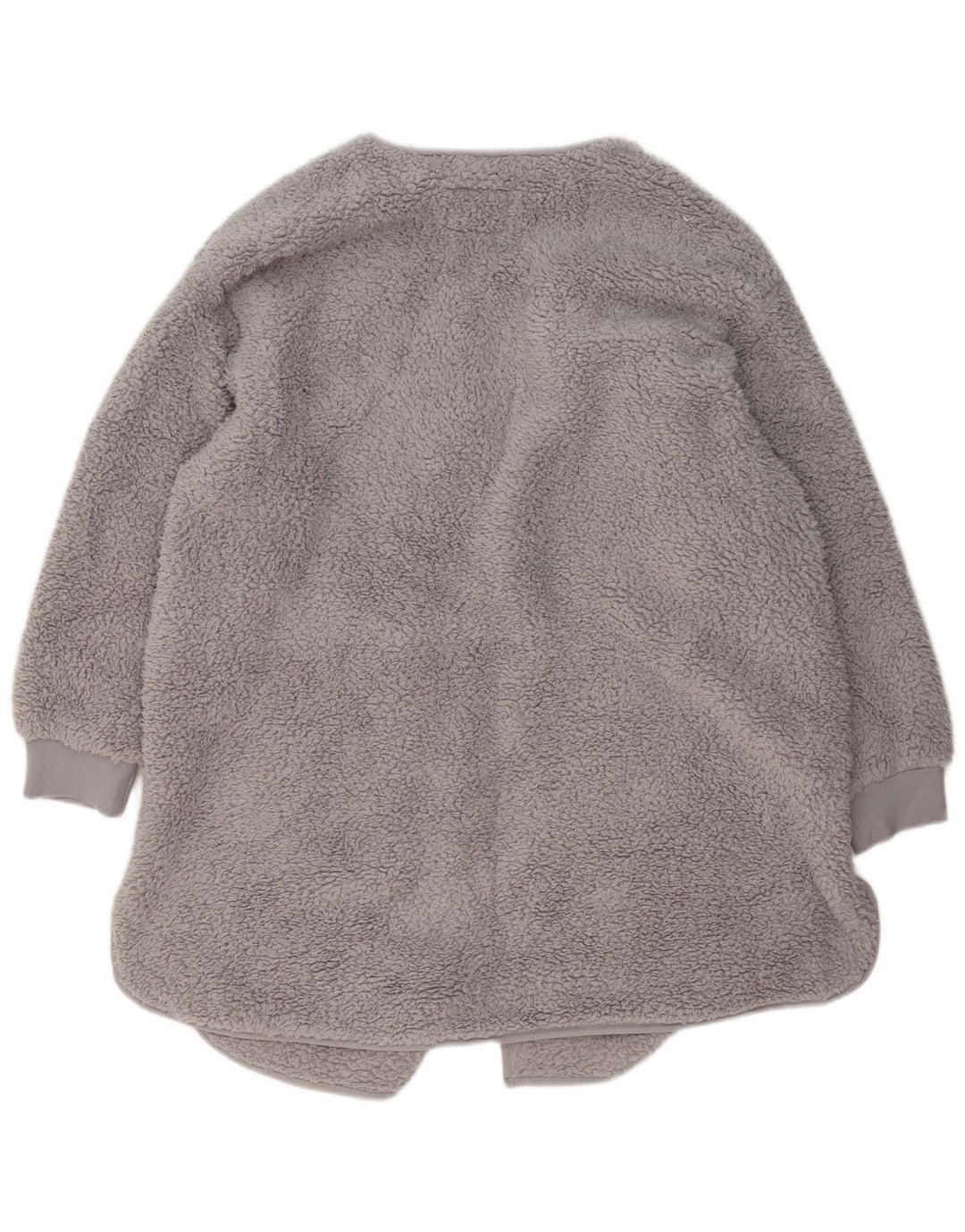 Marks & Spencer Damen Übergroßer offener Fleecemantel UK 16 Large Grau