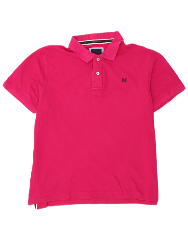 Crew Clothing Herren Poloshirt XL Rosa Baumwolle