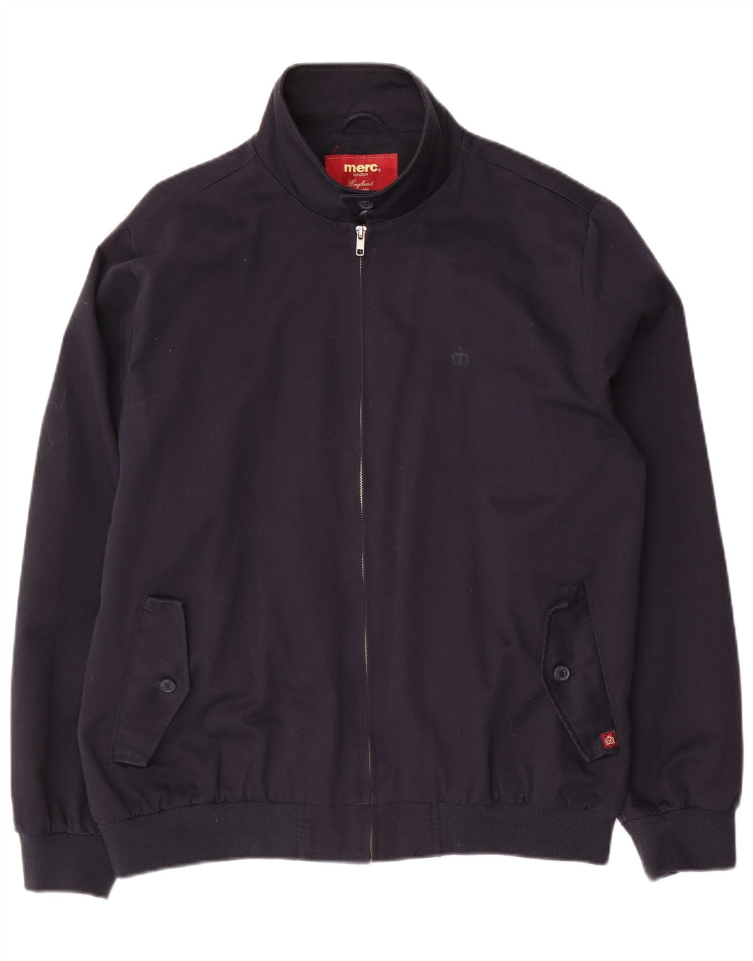Merc Herren Bomberjacke UK 42 XL Marineblau Baumwolle