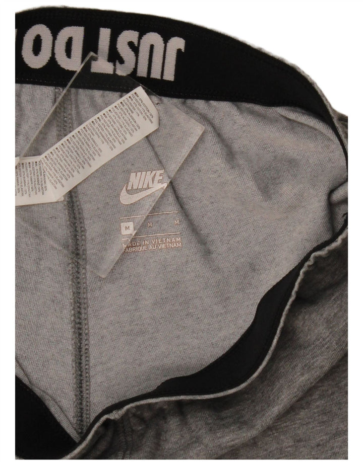 Nike Womens Graphic Leggings UK 12 Mittelgrau gefleckte Baumwolle