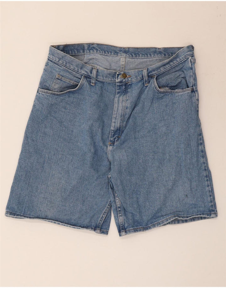 WRANGLER Herren Jeansshorts W38 XL Blaue Baumwolle