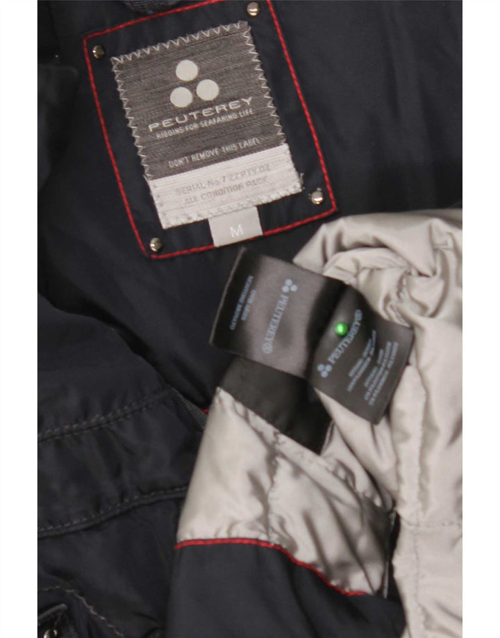 PEUTEREY Herren-Utility-Jacke UK 38 Medium Navy Blue Polyamid