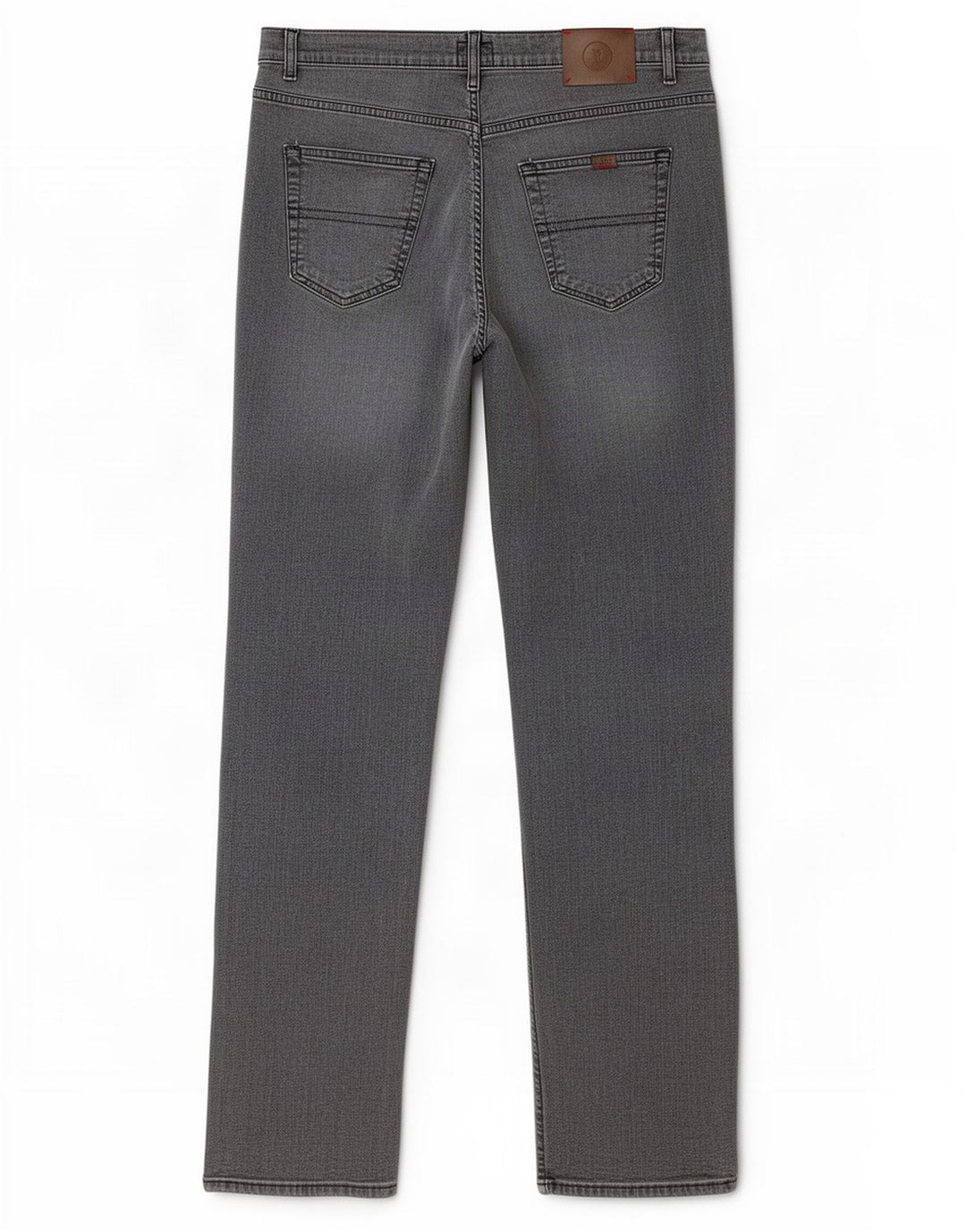 Trussardi Herren Straight Jeans W36 L34 Graue Baumwolle