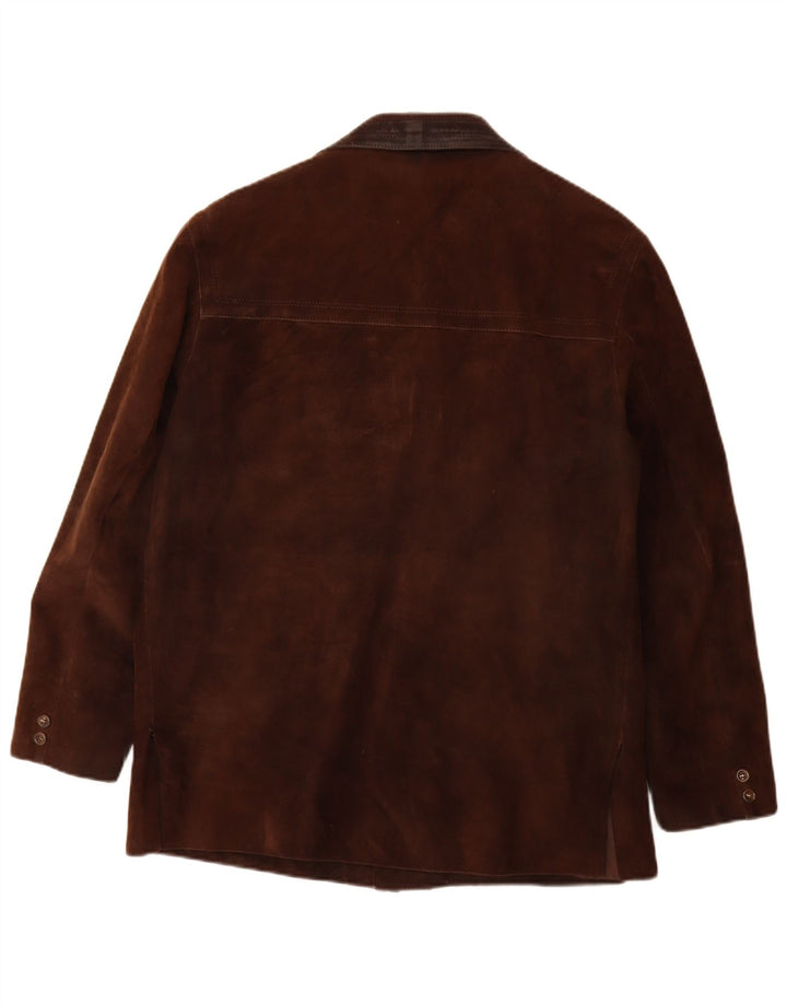 Vintage Herren Wildlederjacke UK 40 Large Braun