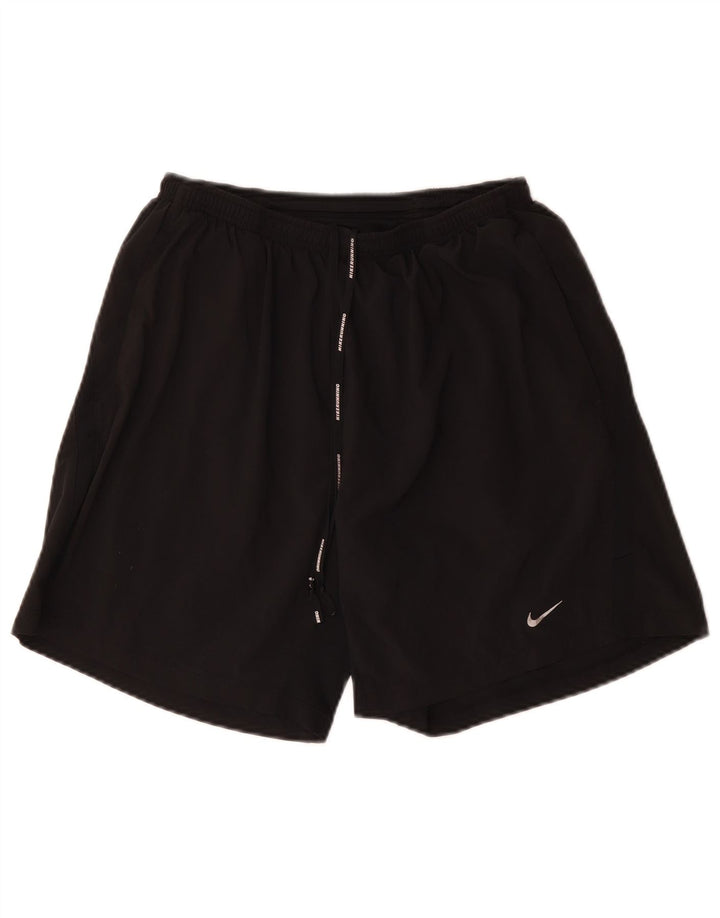 Nike Herren Dri Fit Sportshorts, groß, aus schwarzem Polyester