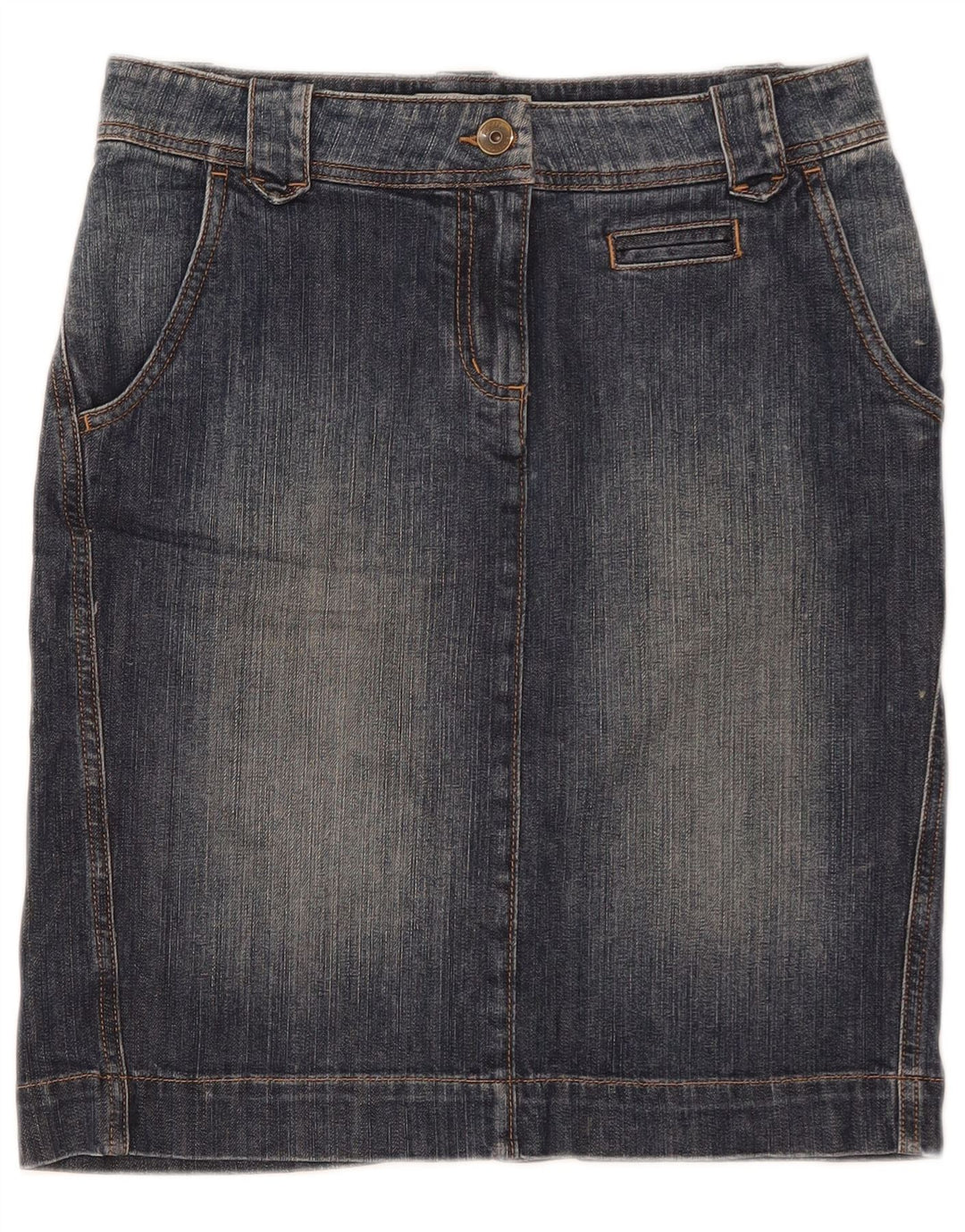 Henry Cottons Damen Jeansrock IT 42 Medium W30 Blaue Baumwolle