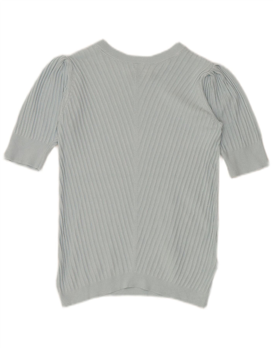 Marks & Spencer Damen Crop Crew Neck Pullover Pullover UK 10 Small Blau