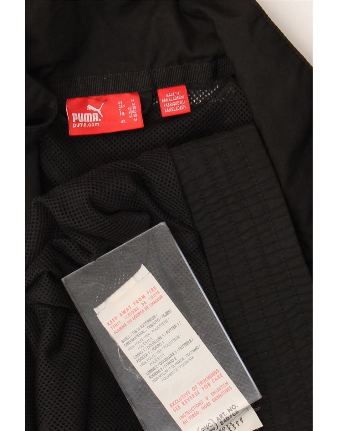 Puma Herren-Trainingsanzug-Top-Jacke, Mittelschwarzes Farbblock-Polyester