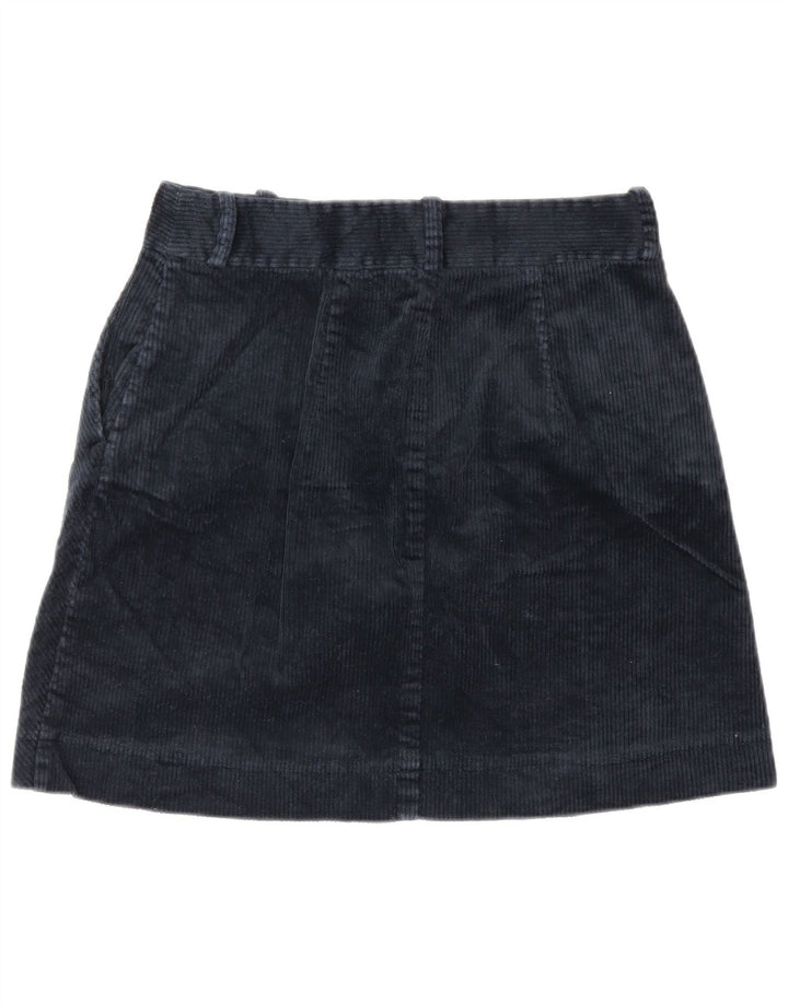 Tommy Hilfiger Damen Cordrock US 8 Medium W28 Marineblaue Baumwolle