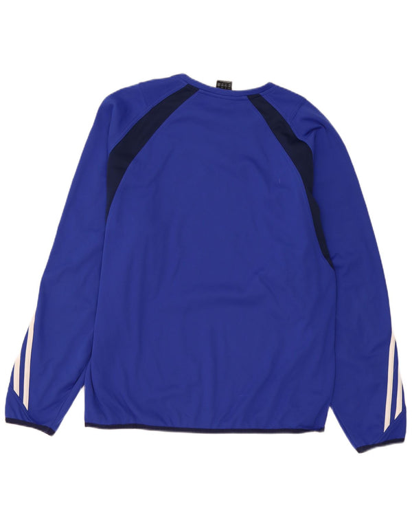 Adidas Herren Climawarm Top Langarm UK 40/42 Mittel Marineblau Farbblock