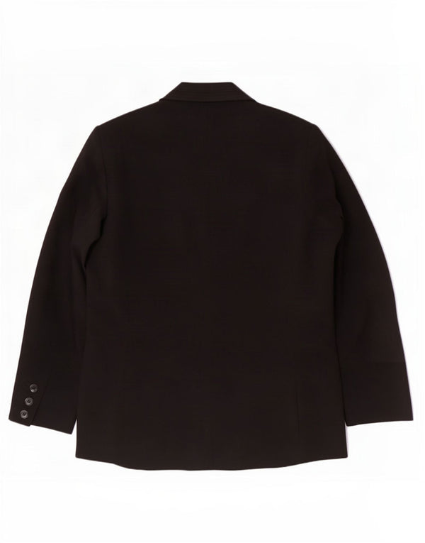 Marks & Spencer Damen-Blazerjacke mit 1 Knopf, UK 16, Größe L, Schwarz, Polyester