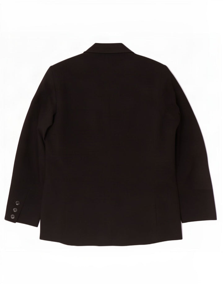Marks & Spencer Damen-Blazerjacke mit 1 Knopf, UK 16, Größe L, Schwarz, Polyester