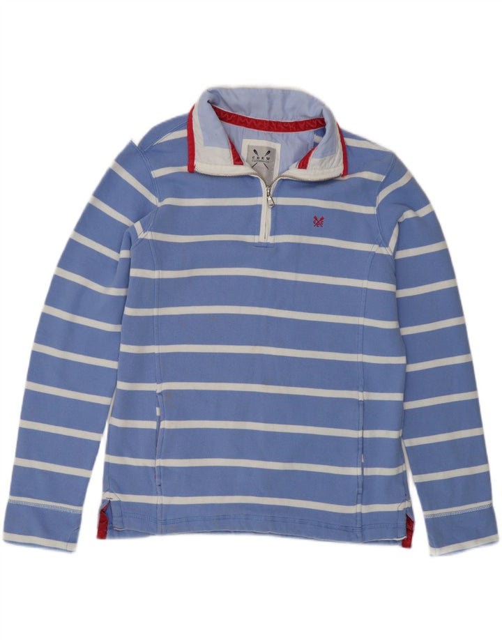 Crew Clothing Damen-Sweatshirt in Übergröße, Gr. 10, Größe S, blau gestreift