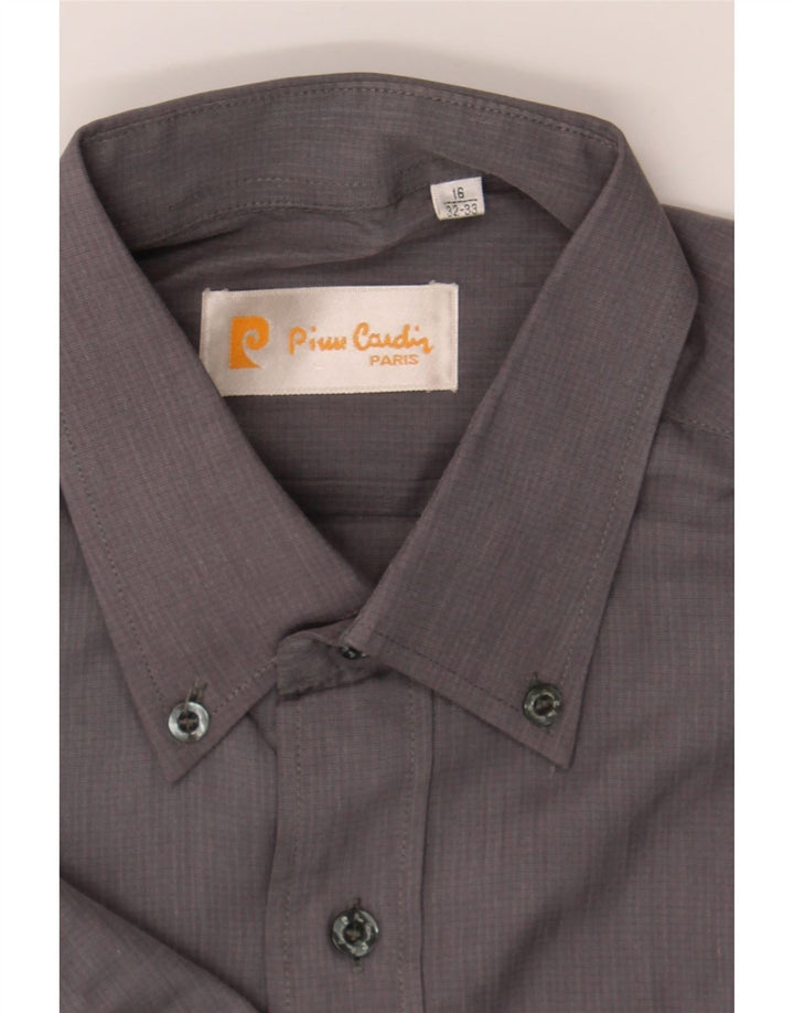 PIERRE CARDIN Mens Paris Shirt Size 16 Large Grey Vintage Pierre Cardin and Second-Hand Pierre Cardin from Messina Hembry 