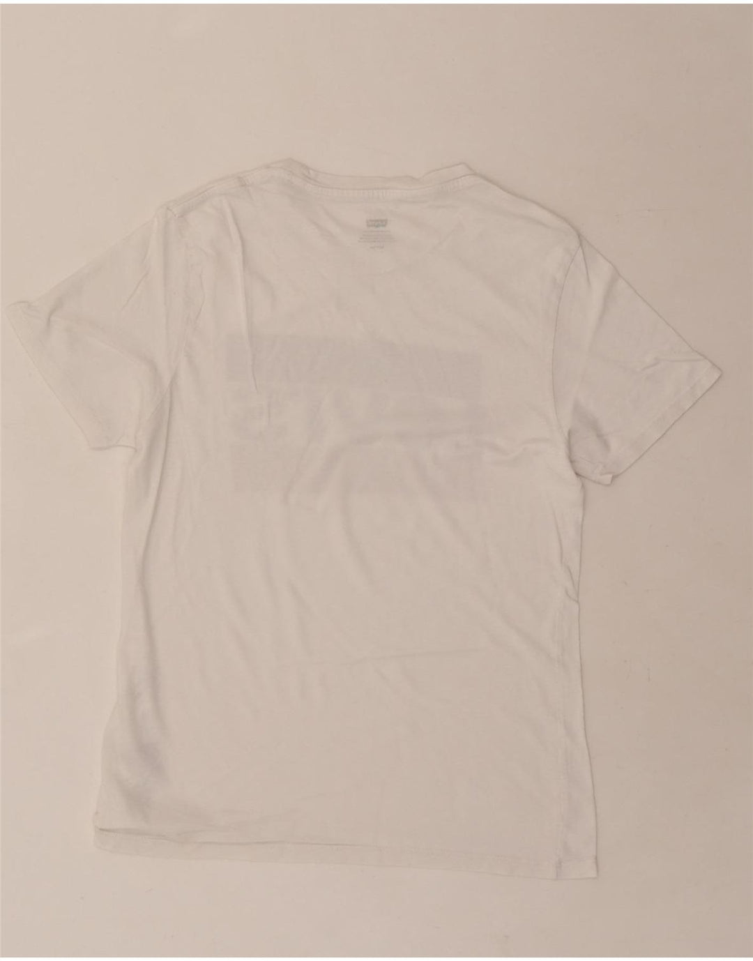 LEVI'S Mens Graphic T-Shirt Top Small White Cotton Vintage Levi's and Second-Hand Levi's from Messina Hembry 