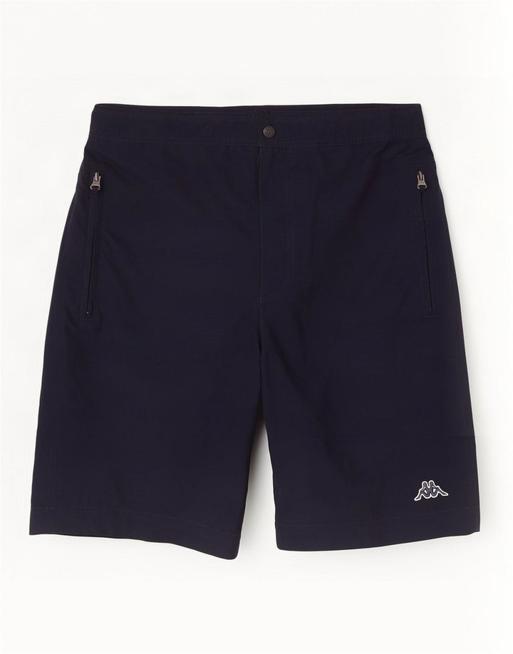 Kappa Herren-Shorts, Größe S, W28, Marineblau, Polyester