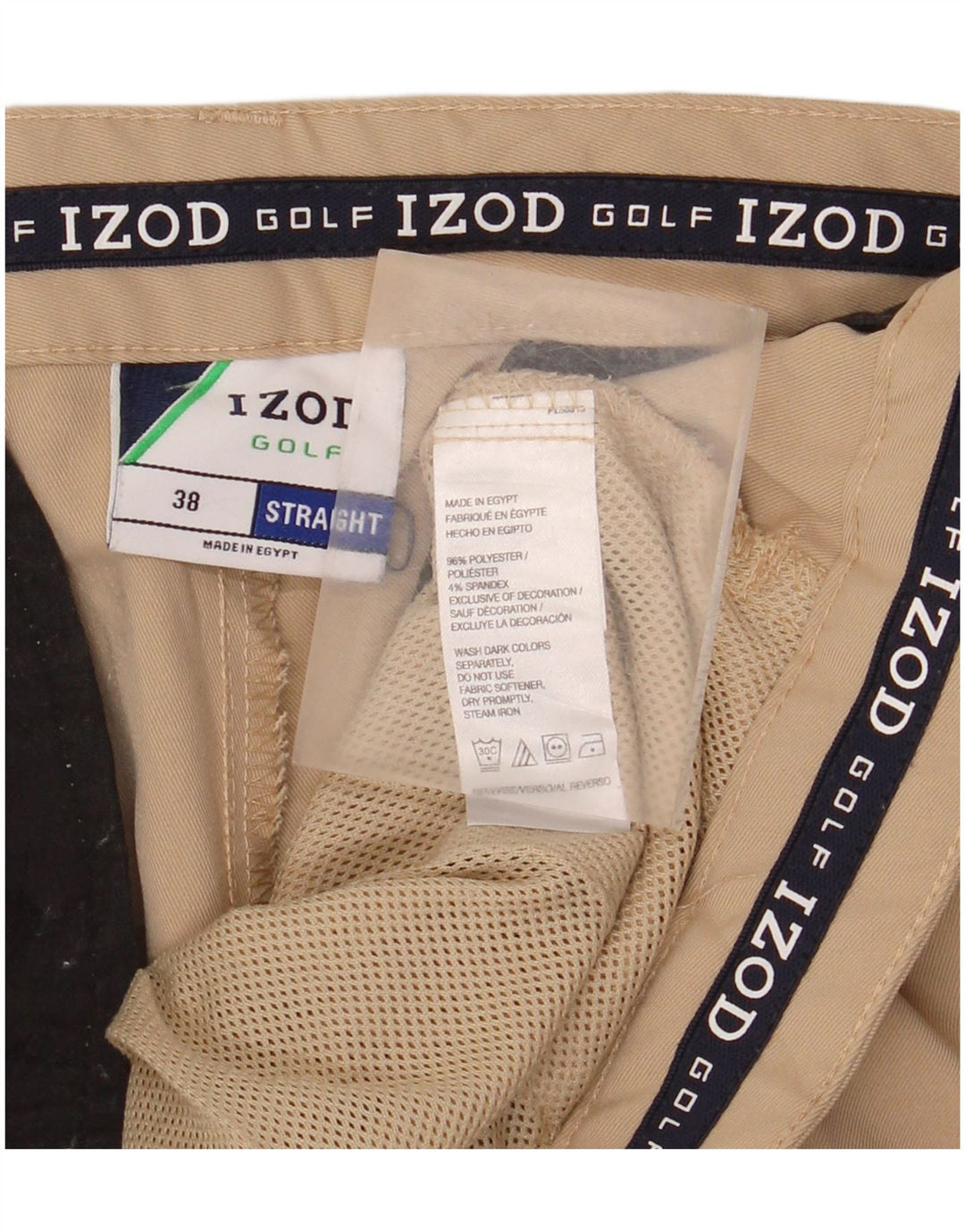 IZOD Herren Cargoshorts W38 XL Beige Polyester