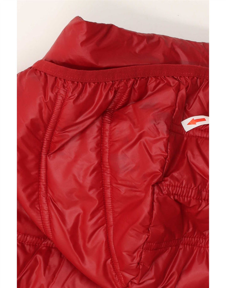 Marks & Spencer Wattierte Damenjacke mit Kapuze, UK 18, XL, Rot, Polyester
