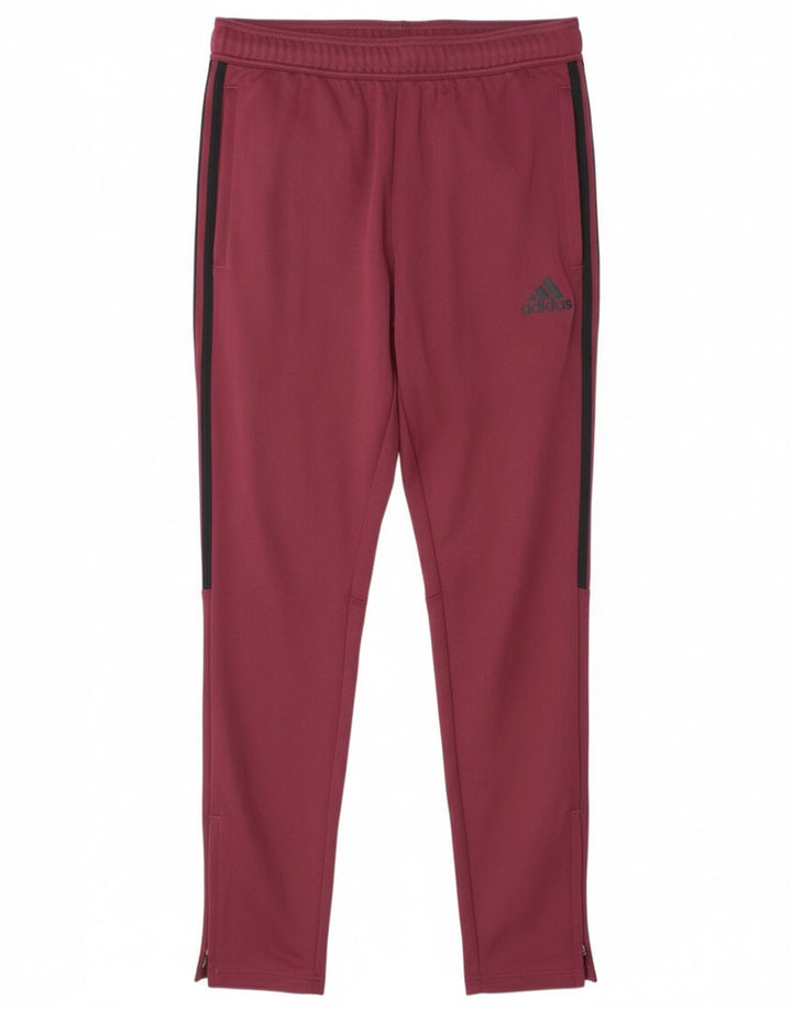 Adidas Herren-Trainingshose, mittelgroß, Burgunderrot, Polyester