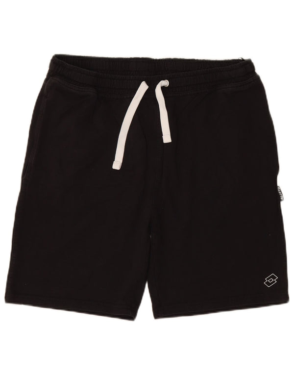 LOTTO Herren Sportshorts XL Schwarz Baumwolle