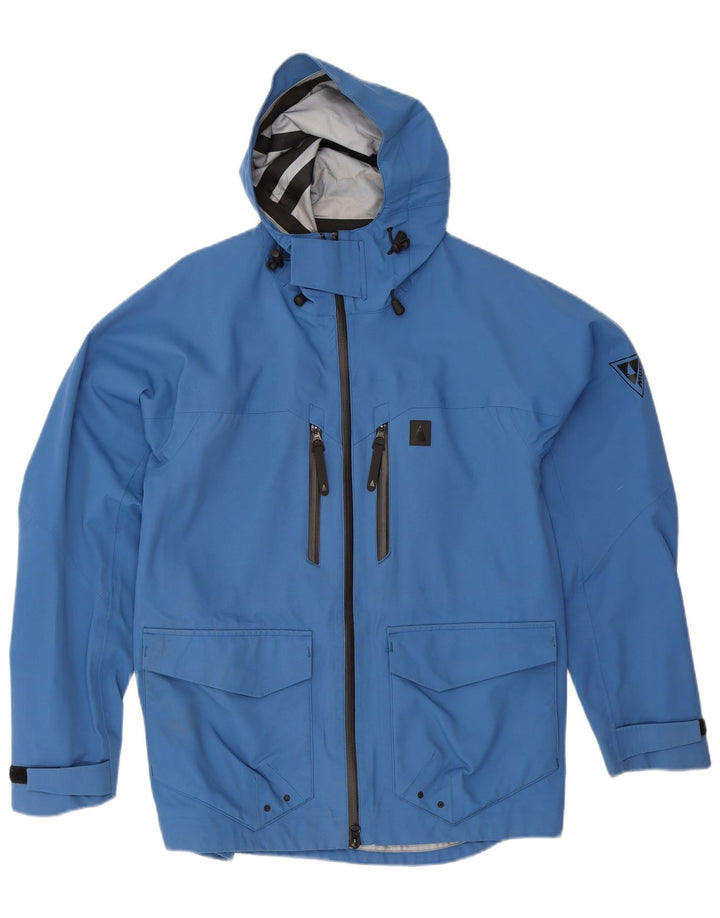 Musto Herren-Regenjacke mit Kapuze, UK 38, mittelblau, Polyamid