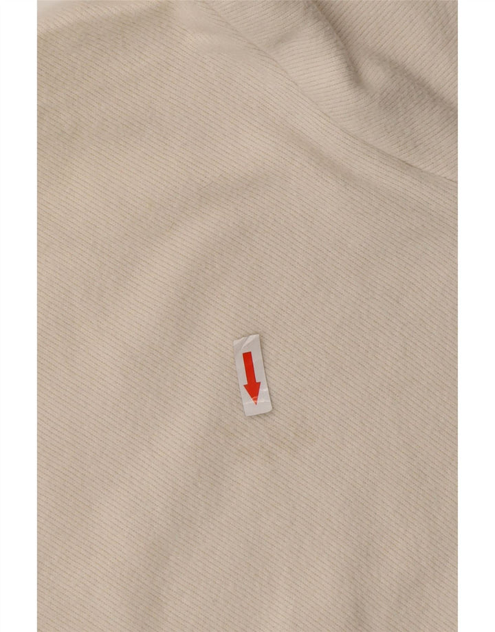 ZARA Damen-Pullover, übergroß, bauchfrei, Rundhalsausschnitt, Gr. 10, Größe S, Weiß