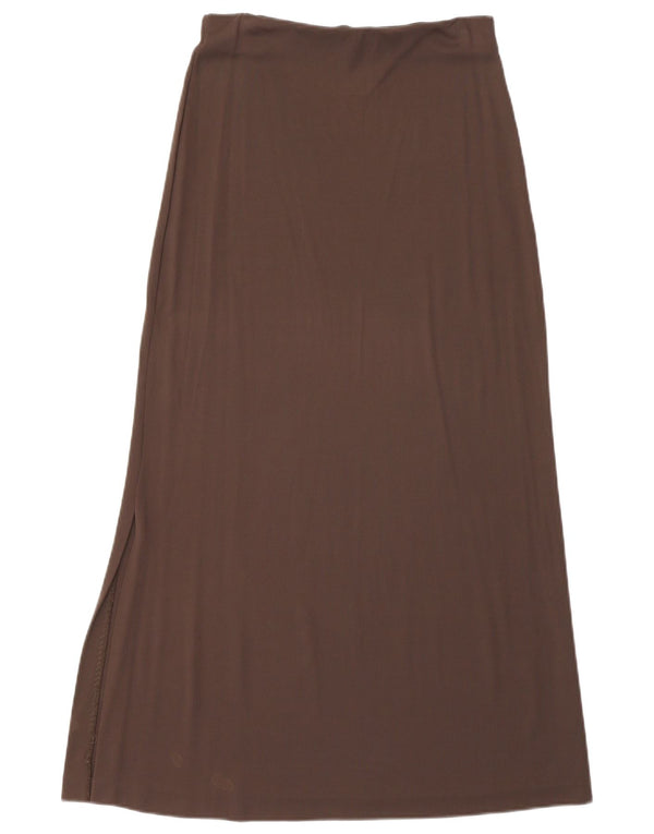 Sportmax Damen Maxirock Medium W28 Braune Viskose