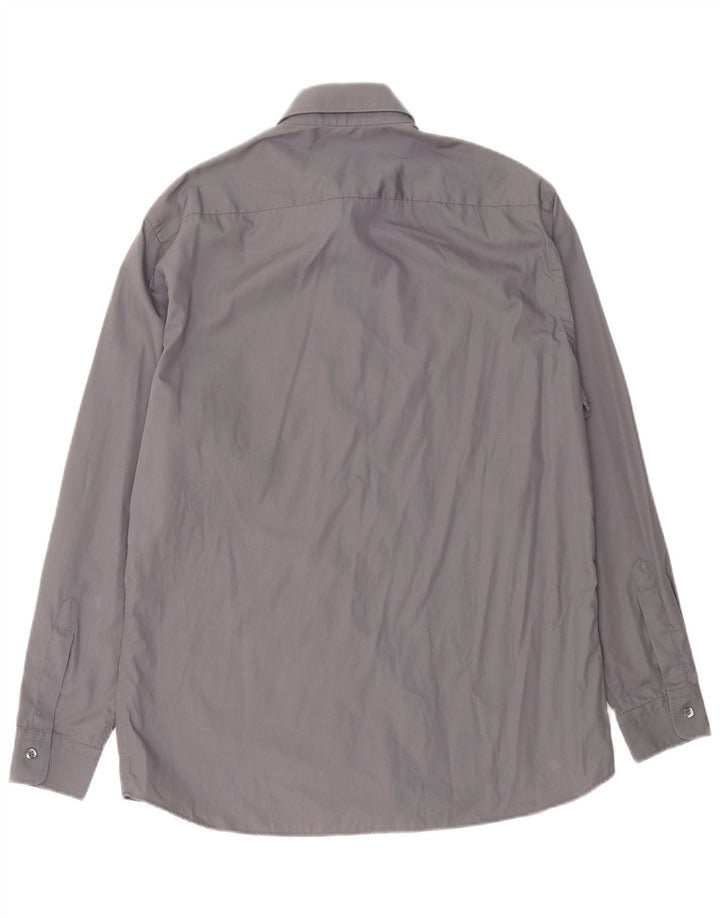 Hugo Boss Herrenhemd Größe 40 15 1/2 Mittelgrau