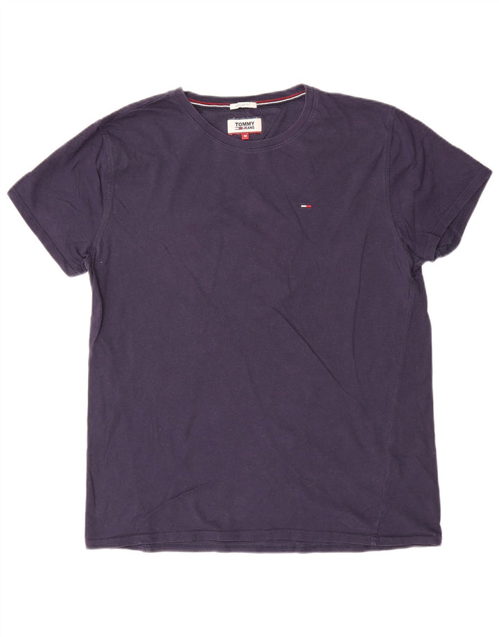 Tommy Hilfiger Herren-T-Shirt mit normaler Passform, mittelmarineblaue Baumwolle