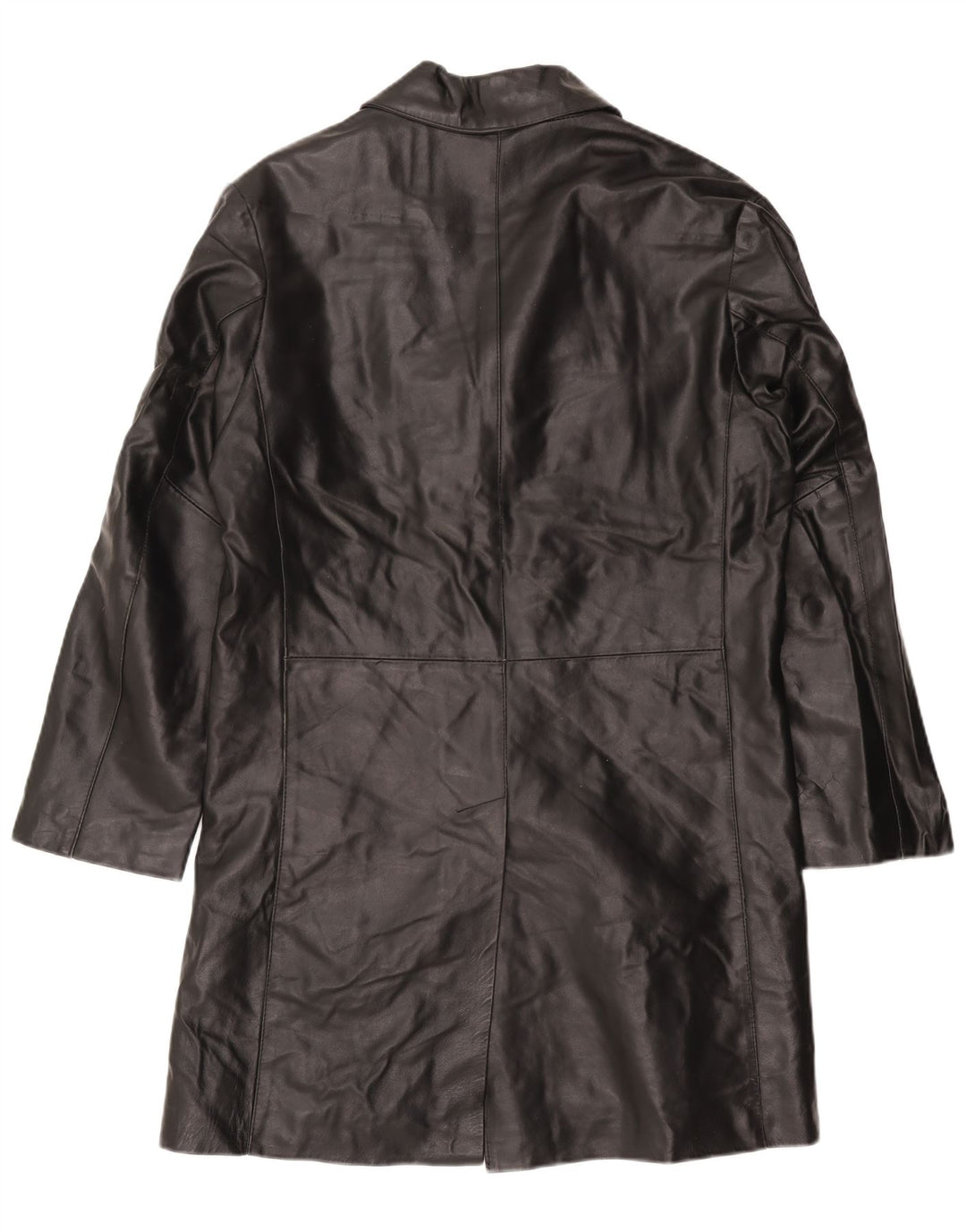 Catbalou Herren Ledermantel UK 40 Großes schwarzes Leder