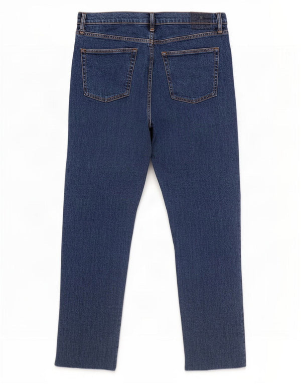 Zara Damen-Jeans mit hoher Taille, gerade, EU 44, XL, W34, L28, Blau