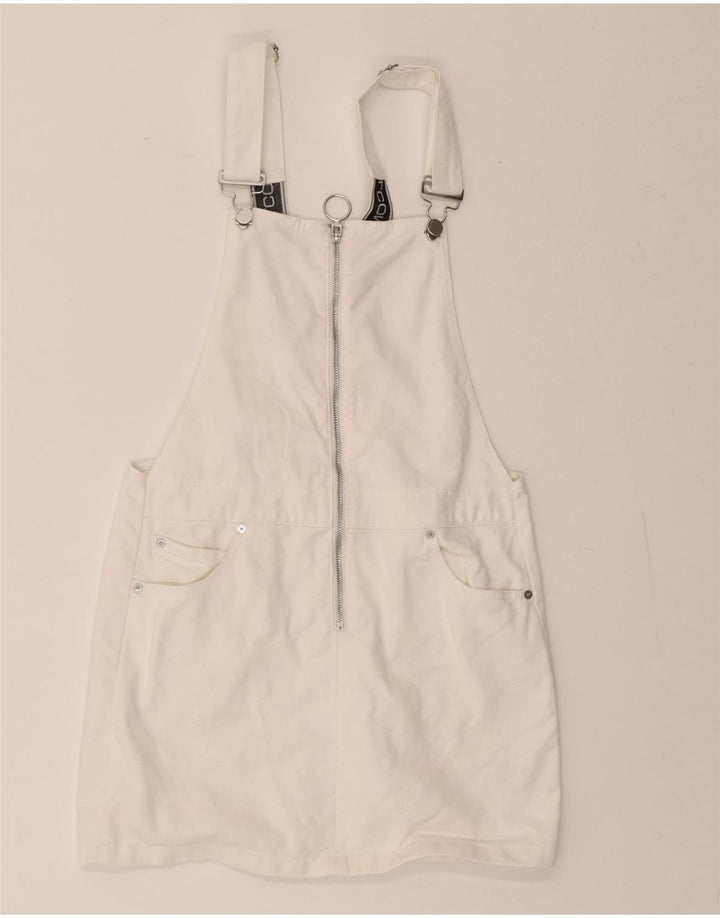 VOLCOM Womens Dungarees Skirt XS W30 White Cotton Vintage Volcom and Second-Hand Volcom from Messina Hembry 