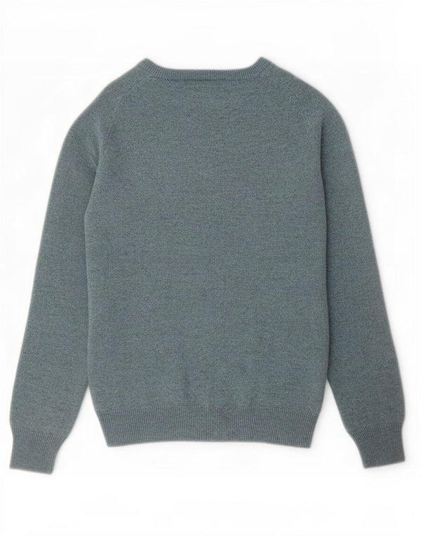 Marks & Spencer Mens Regular Fit Boat Neck Jumper Sweater Small Blue